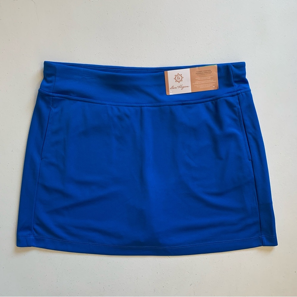 Ben Hogan Blue Slimming Athletic Skort Size Large Golf Mini Skirt NWT